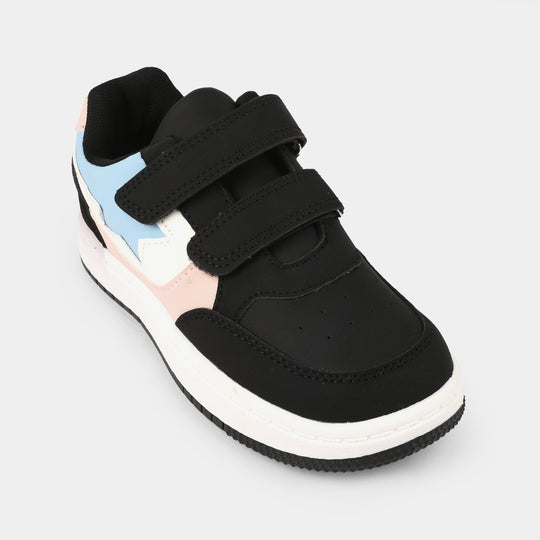 Girls Sneaker 126-9-Black.Pink
