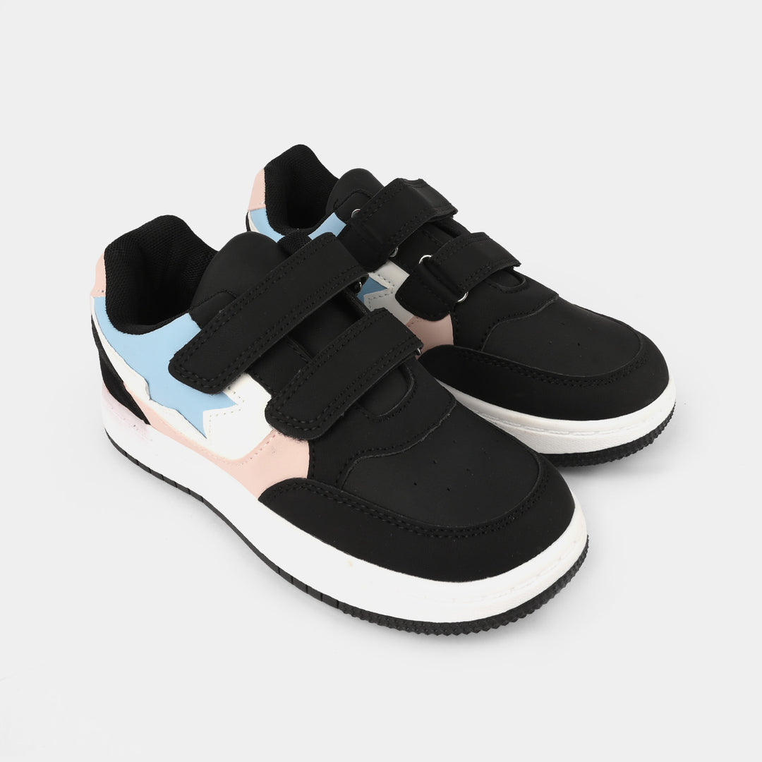 Girls Sneaker 126-9-Black.Pink