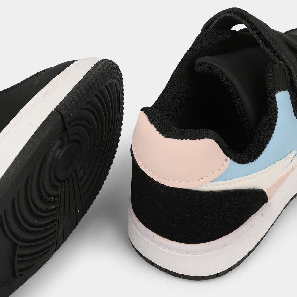 Girls Sneaker 126-9-Black.Pink