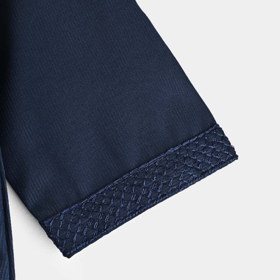 Infant Boys Poly Viscose Romper (Kandora) - Navy
