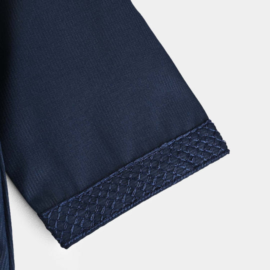 Infant Boys Poly Viscose Romper (Kandora) - Navy