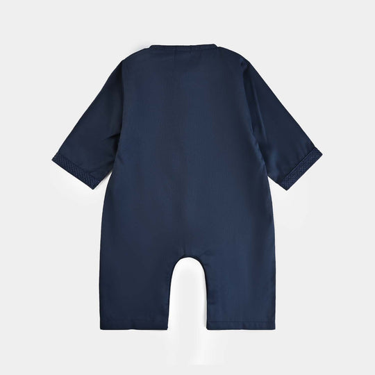Infant Boys Poly Viscose Romper (Kandora) - Navy