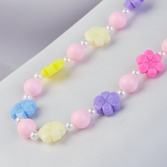 GIRLS CHARM BEADED NECKLACE & BRACELET