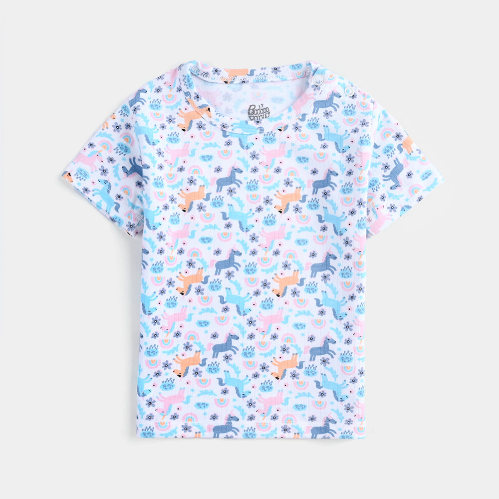 Infant Boys Drop needle Knitted Nightwear  - Blue