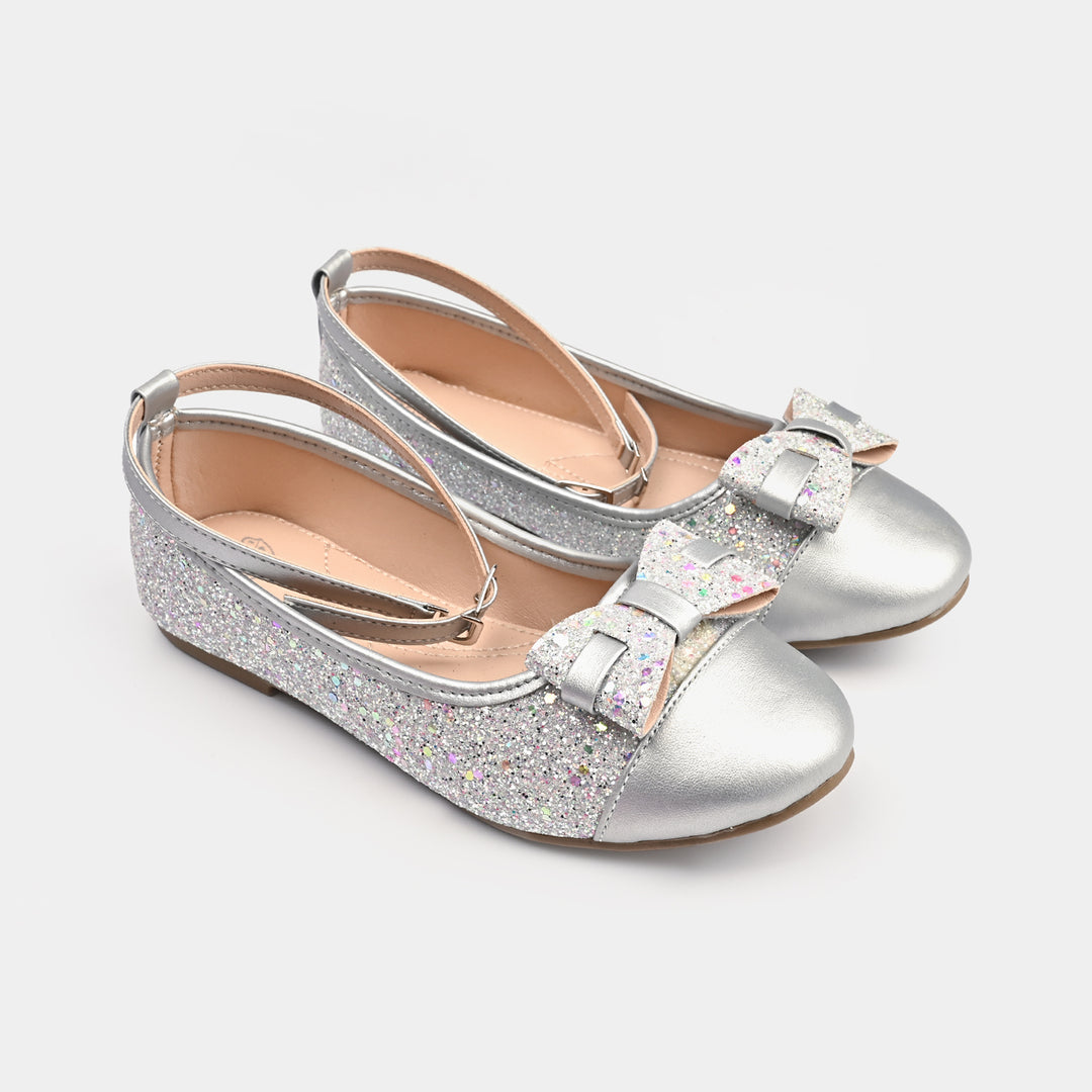 Girls Pumps 11-61-SILVER