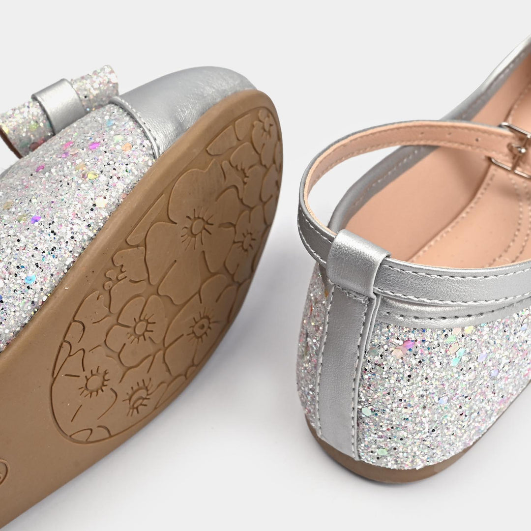 Girls Pumps 11-61-SILVER