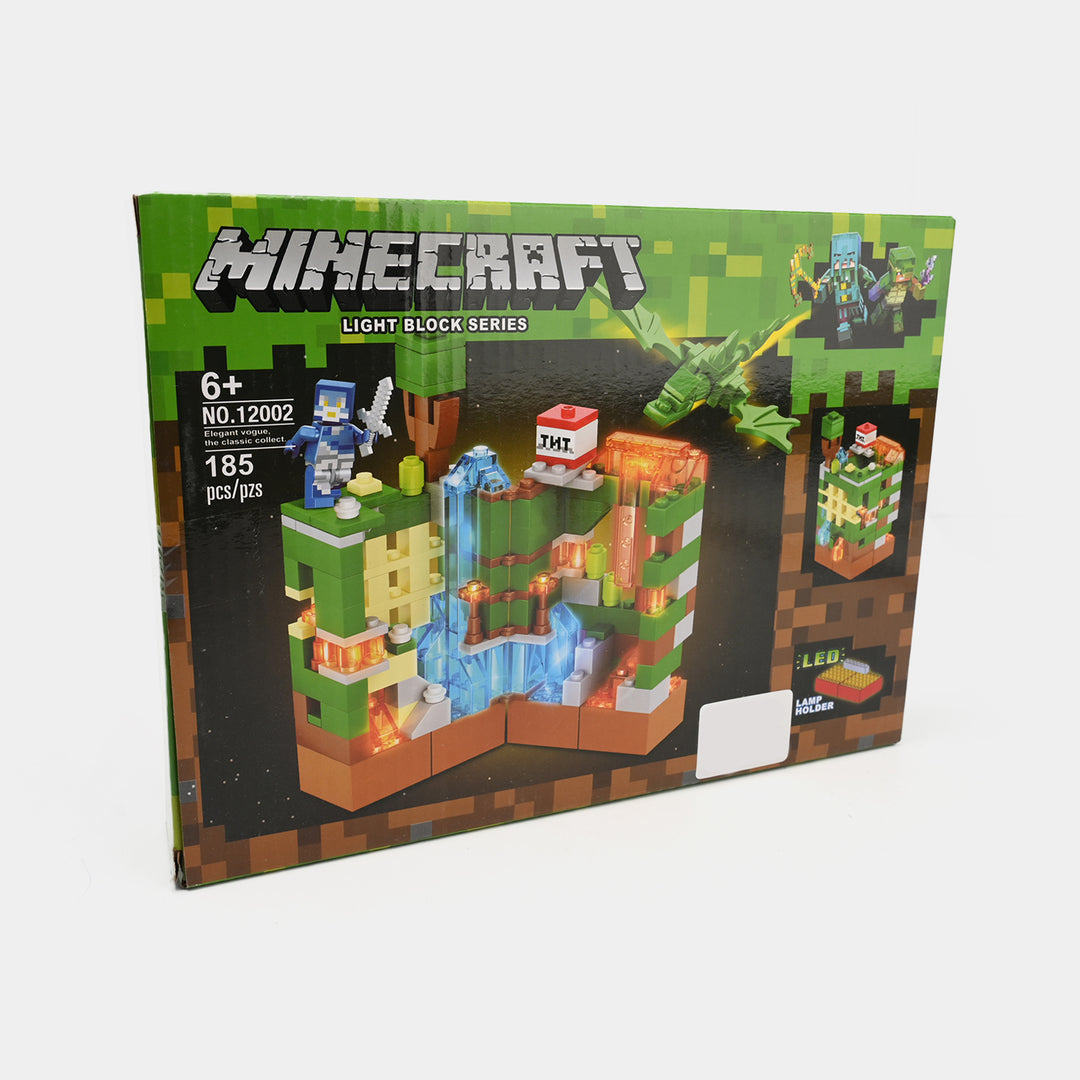 Minecraft Light Block Building Set – 185 Pcs with LED Glow