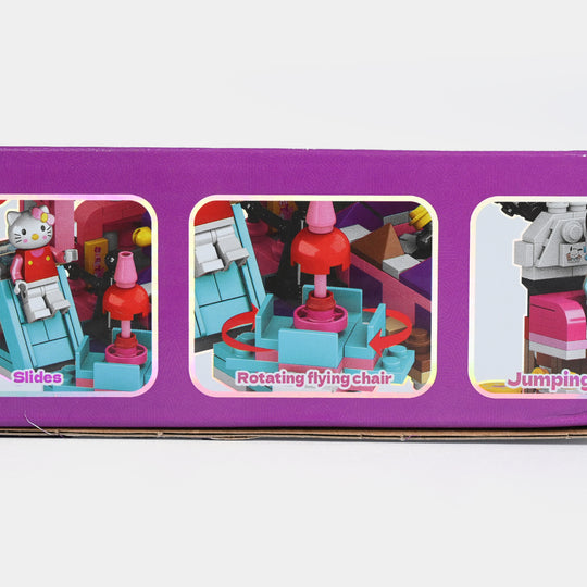 4-in-1 Themed Amusement Park Construction Toy Set