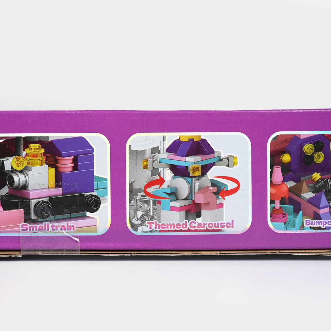 4-in-1 Themed Amusement Park Construction Toy Set