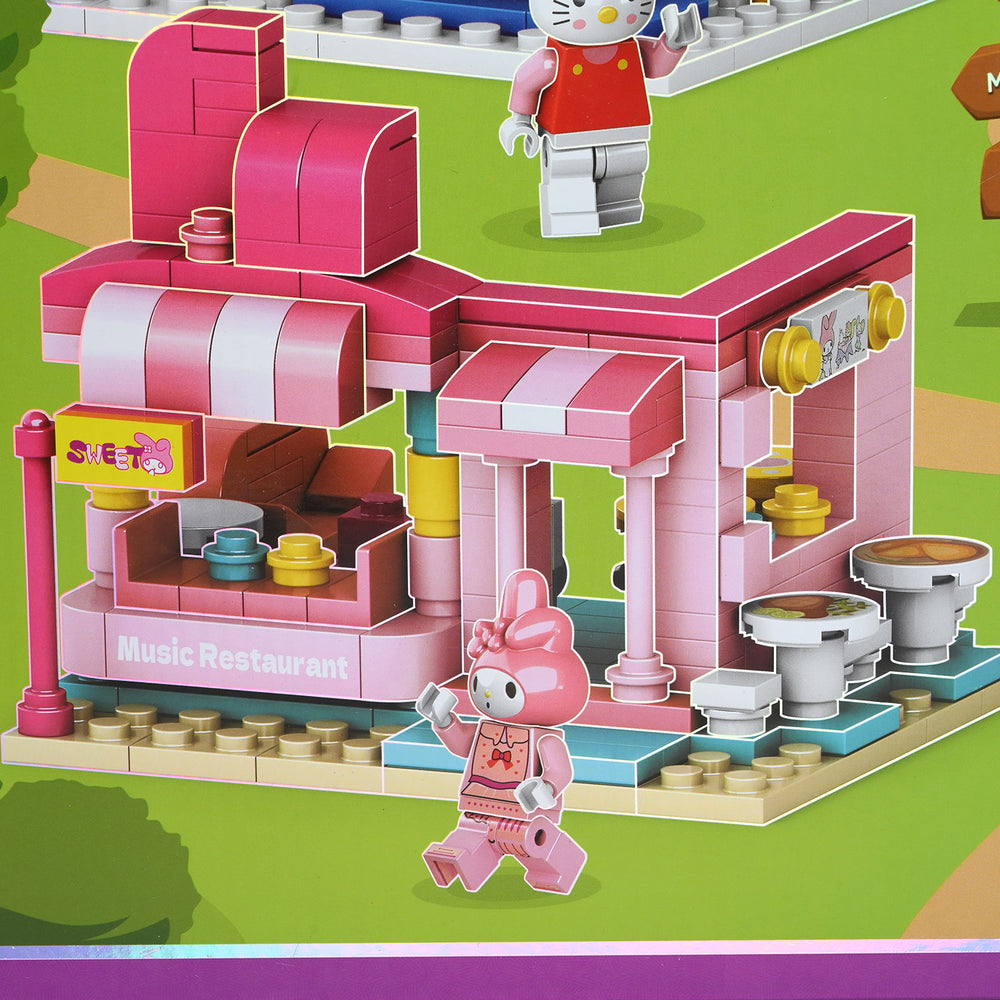 4-in-1 Themed Amusement Park Construction Toy Set