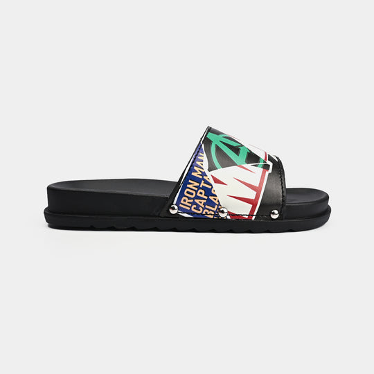 Boys Slides SF-13-BLACK