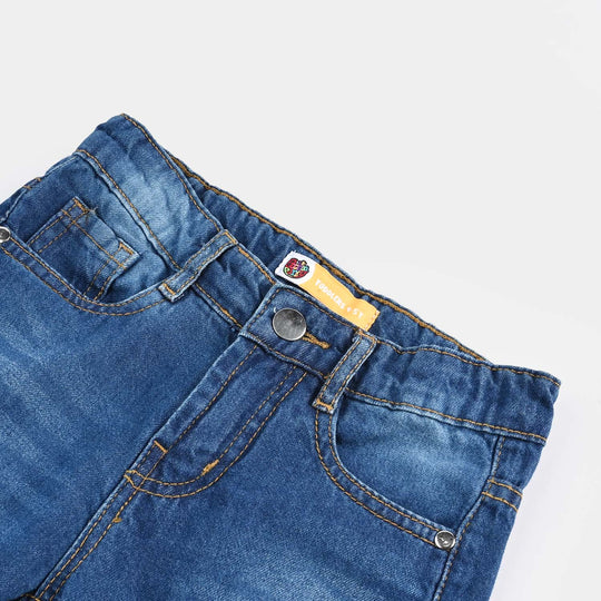 Boys Denim Stretch Short Positive-Mid Blue