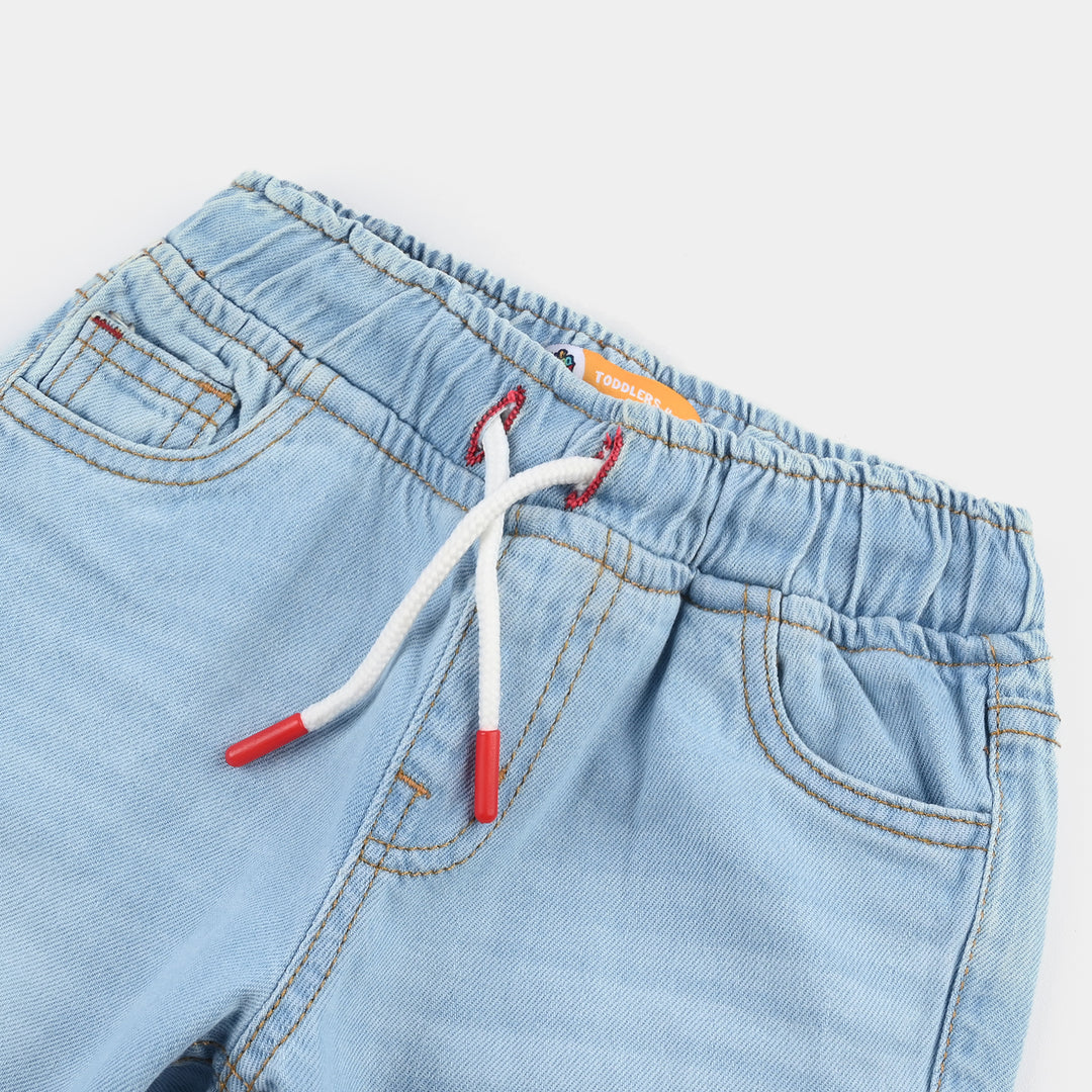 Boys Denim Stretch Short Subway-LT.Blue