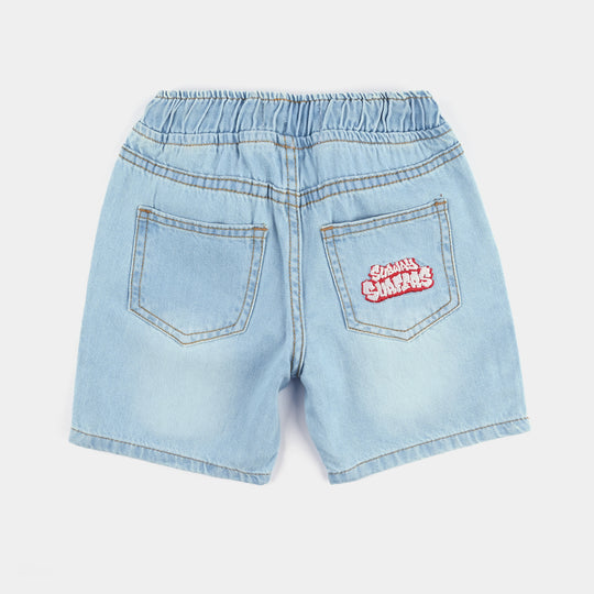 Boys Denim Stretch Short Subway-LT.Blue