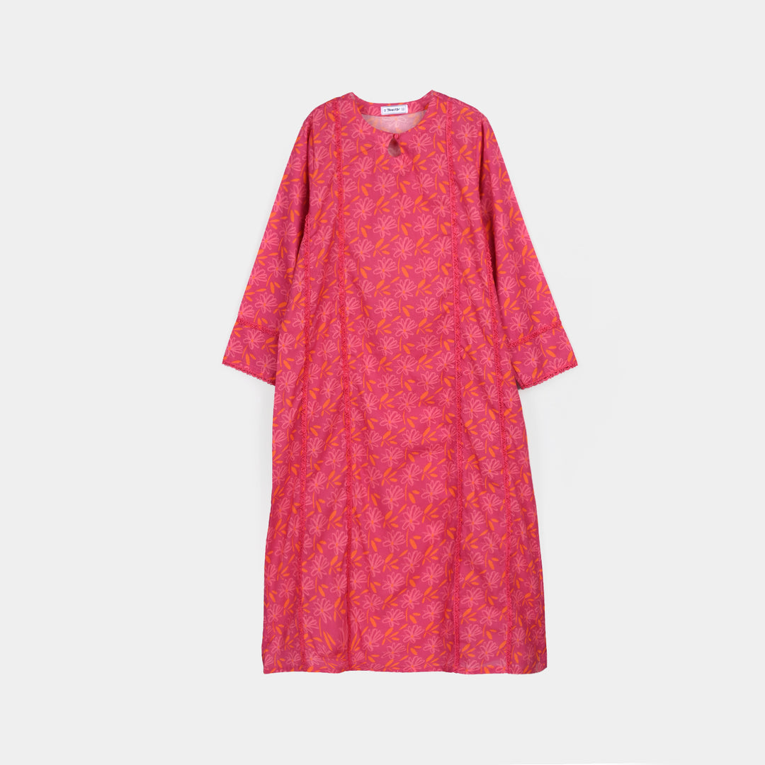 Teen Girls Cotton Long Dress