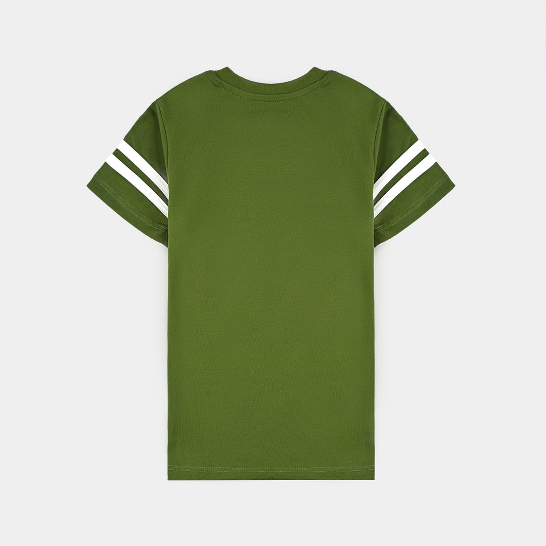 Boys Poly Cotton Jersey T-Shirt H/S ARZ-E-PAKISTAN