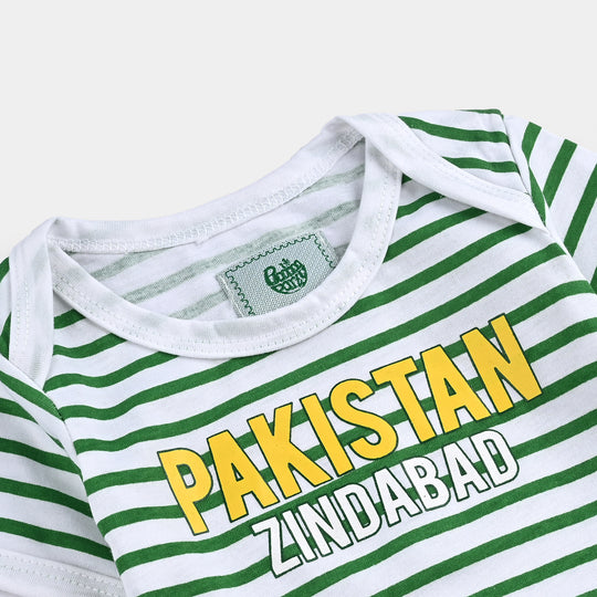 Infant Unisex Poly Cotton Jersey Basic Romper RANG-E-AZADI-Snow White