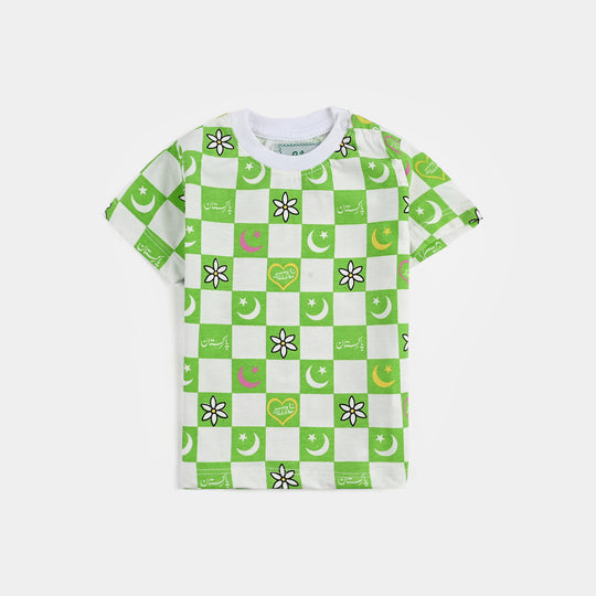 Infant Girls Poly Cotton Jersey T-Shirt AZADI KAI RANG-Snow White