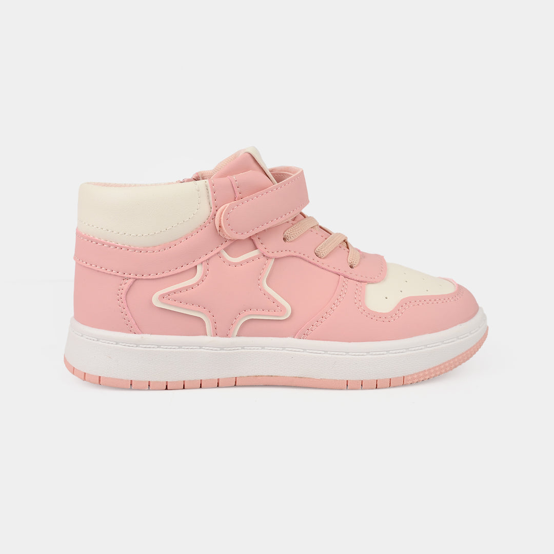 Girls Boots 126-7-Pnk.White
