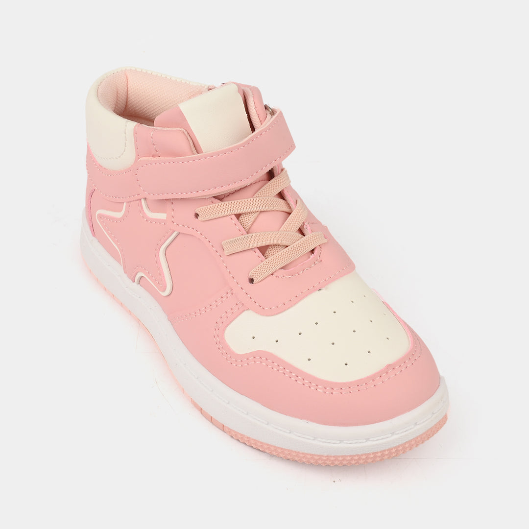Girls Boots 126-7-Pnk.White