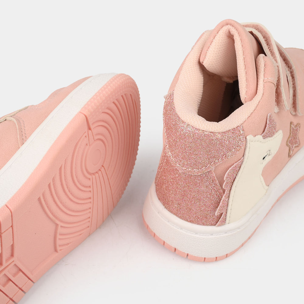 Girls Boots 126-15-Pink/White