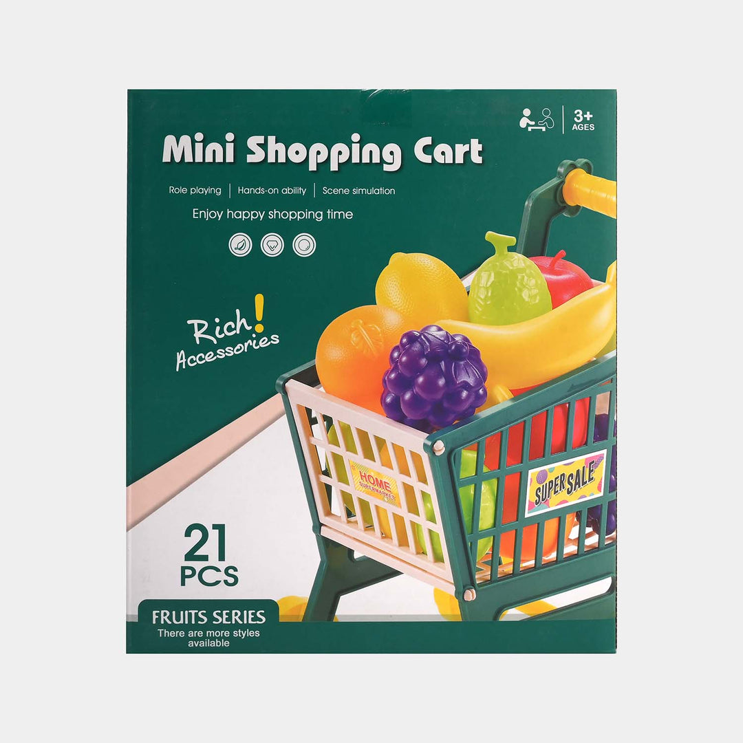 Mini Shopping Cart Play Set for Kids