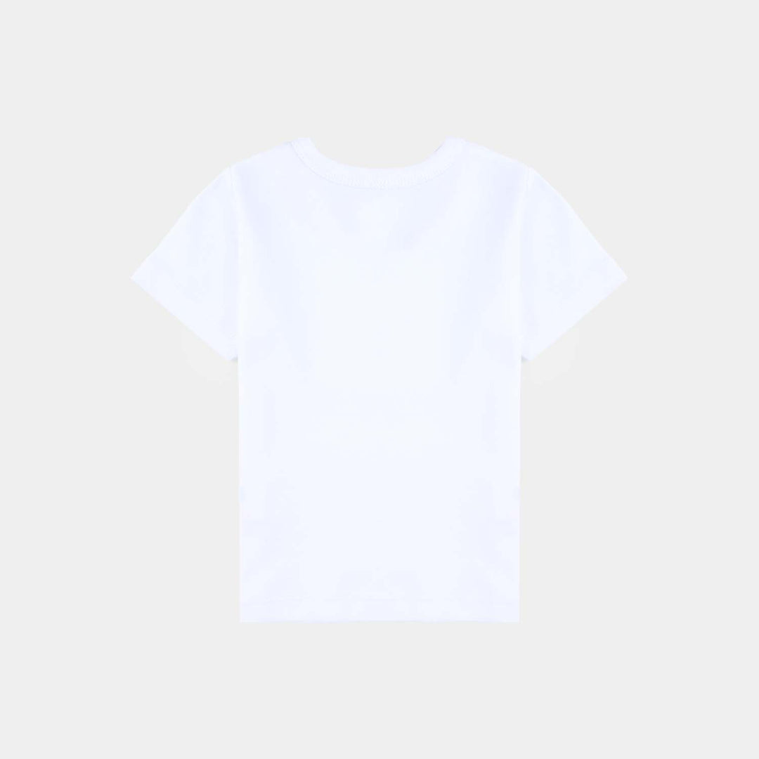 Infant Boys Cotton Interlock T-Shirt Basic - White