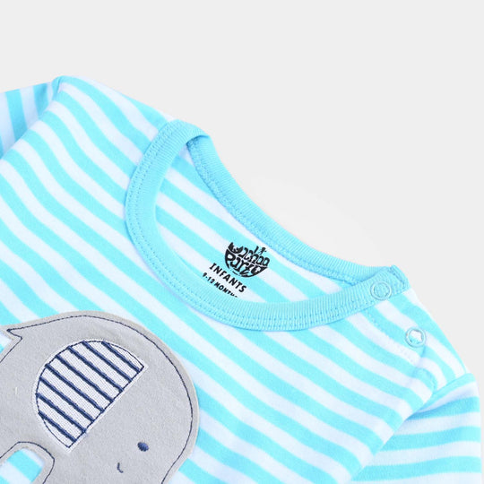 Infant Boys Cotton Interlock T-Shirt Dream Big-White