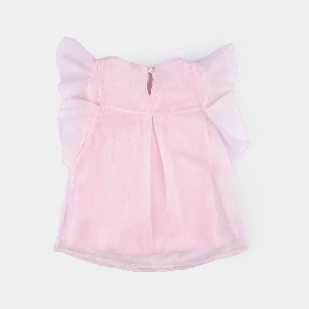 Girls Chiffon Top - Pink