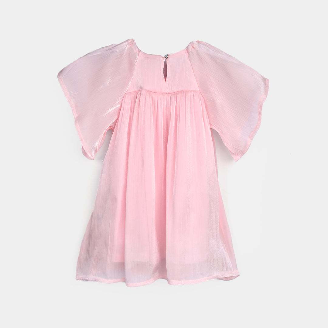 Girls Printed Top - Peach