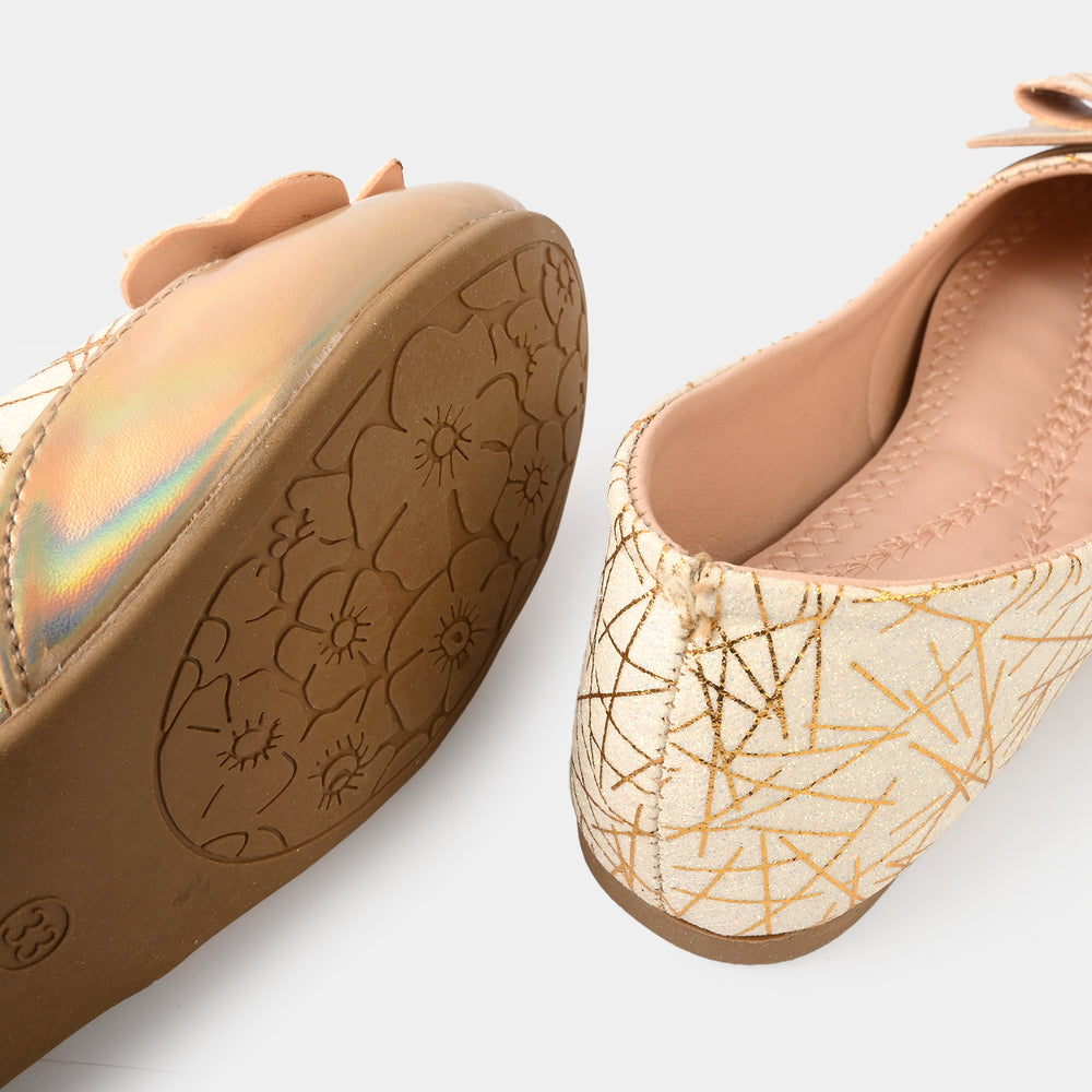 Girls Pumps 1340 - Golden