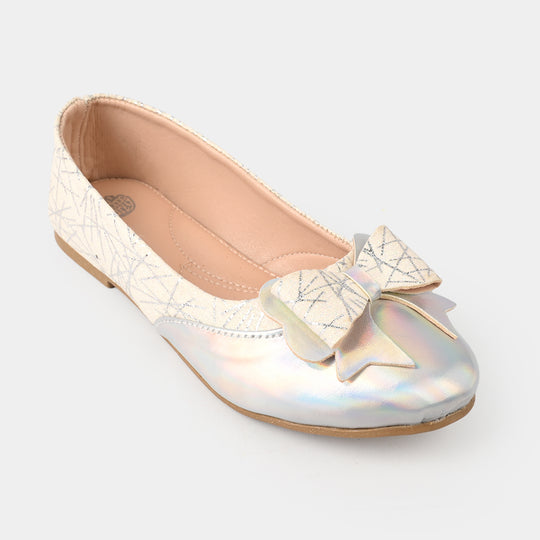 Girls Pumps 1340 - SILVER