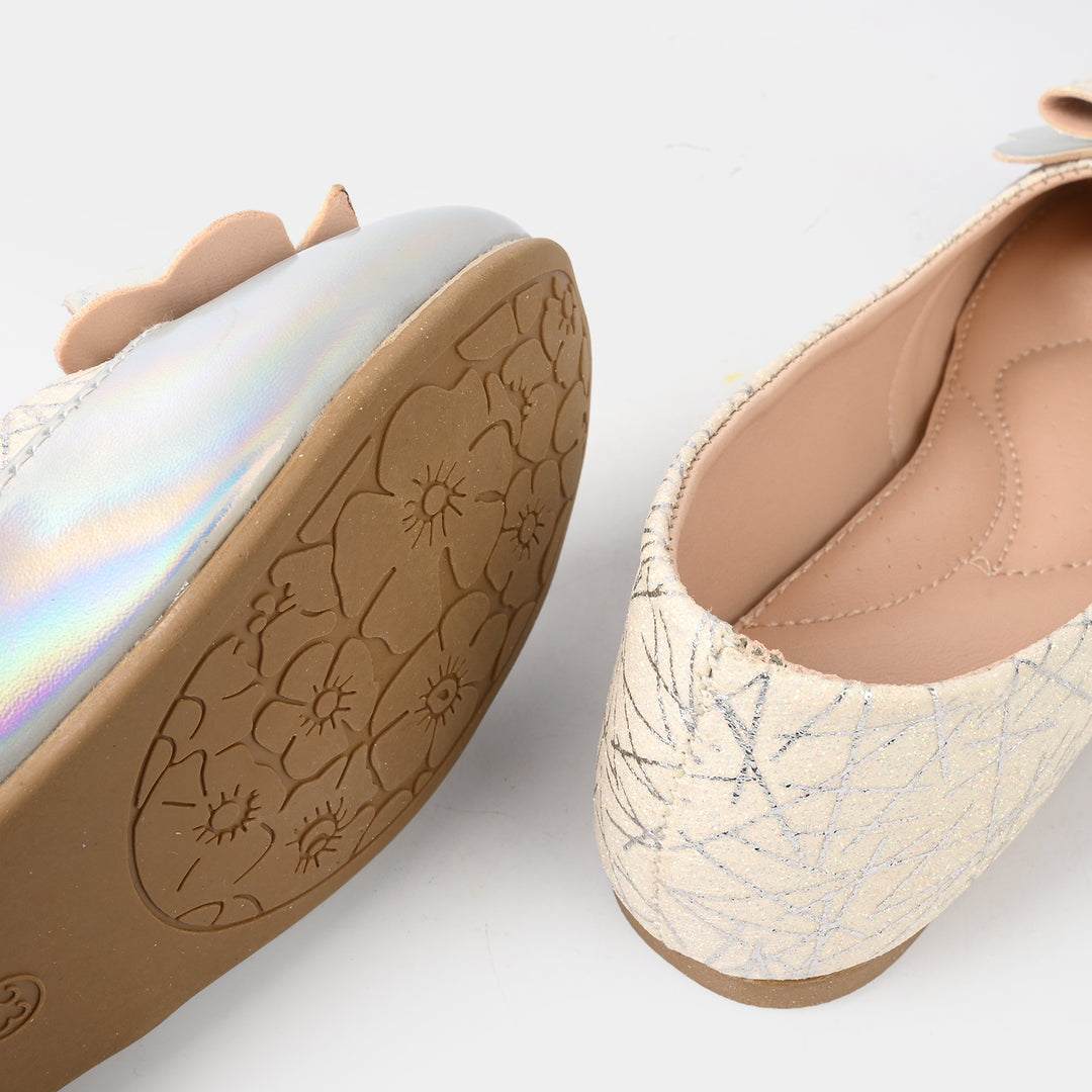 Girls Pumps 1340 - SILVER