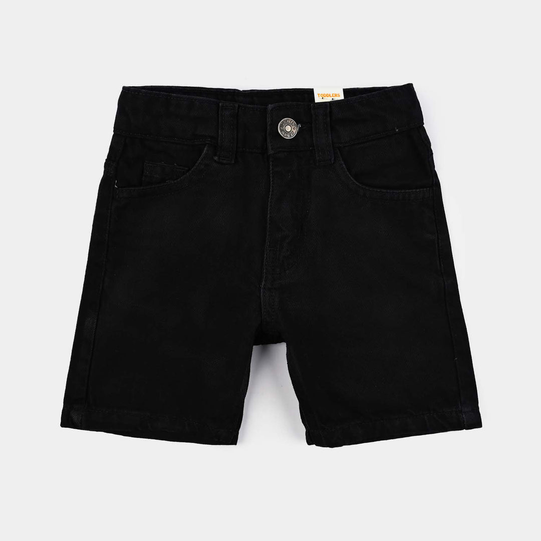 Boys Denim Rigid Shorts (Basic) - Black