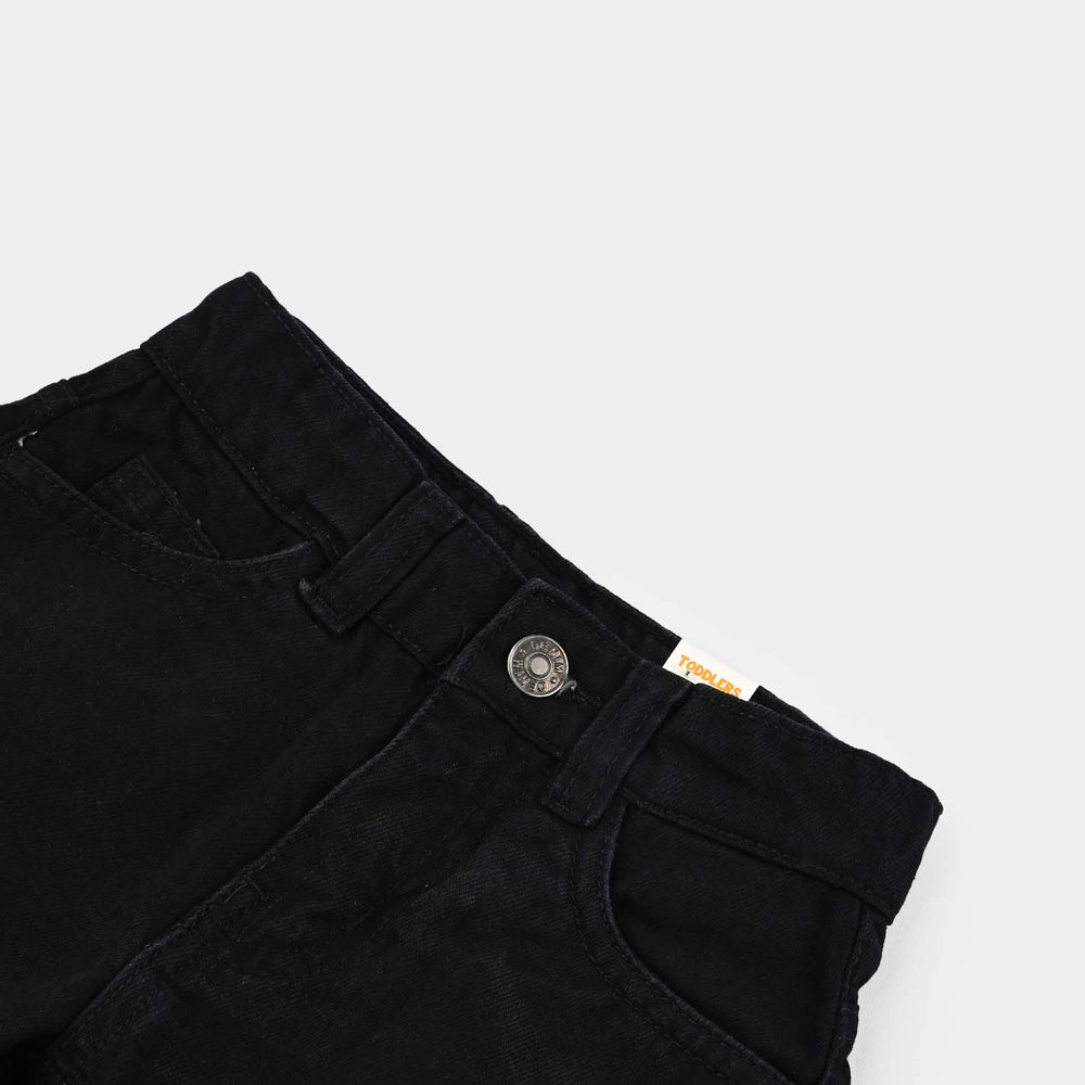 Boys Denim Rigid Shorts (Basic) - Black