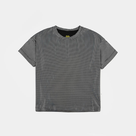 Girls Poly Jersey T-Shirt - Black/Silver