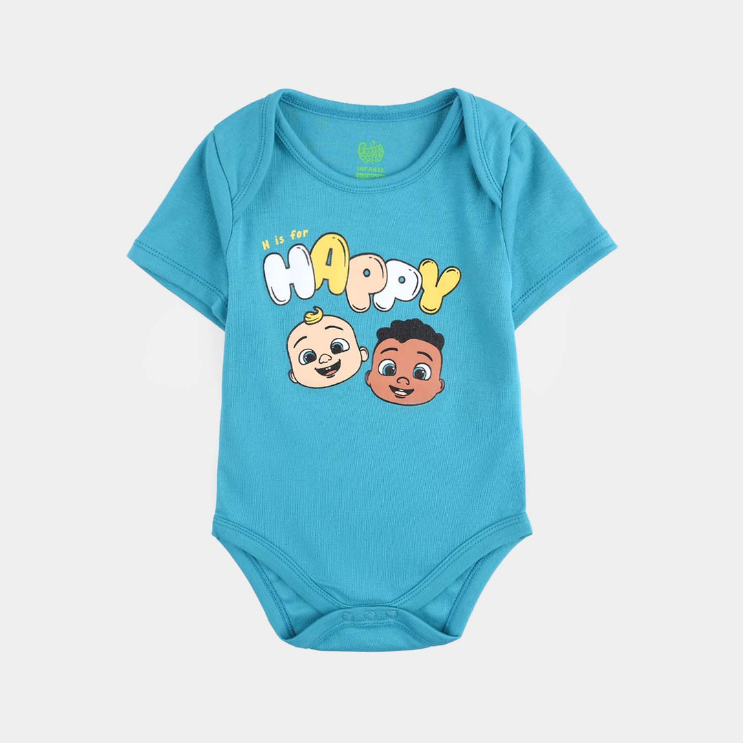 Infant Boys Cotton Interlock Romper