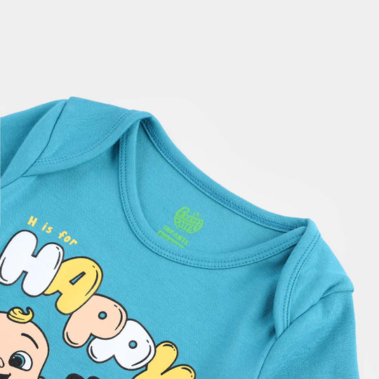 Infant Boys Cotton Interlock Romper