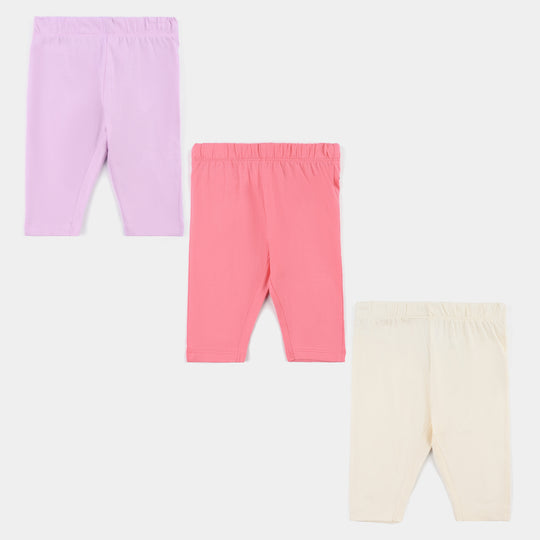Pack OF 3 Infant Girls Cotton Jersey TROUSER Set