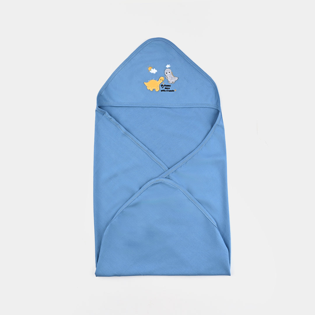 Baby Wrapping Sheet 0M+ (Dino) - Blue