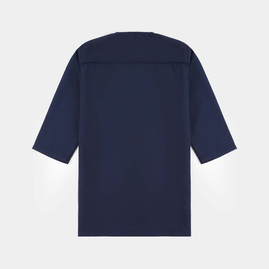 Infant Boys Cotton Kurta Pajama (Pageant) - NAVY