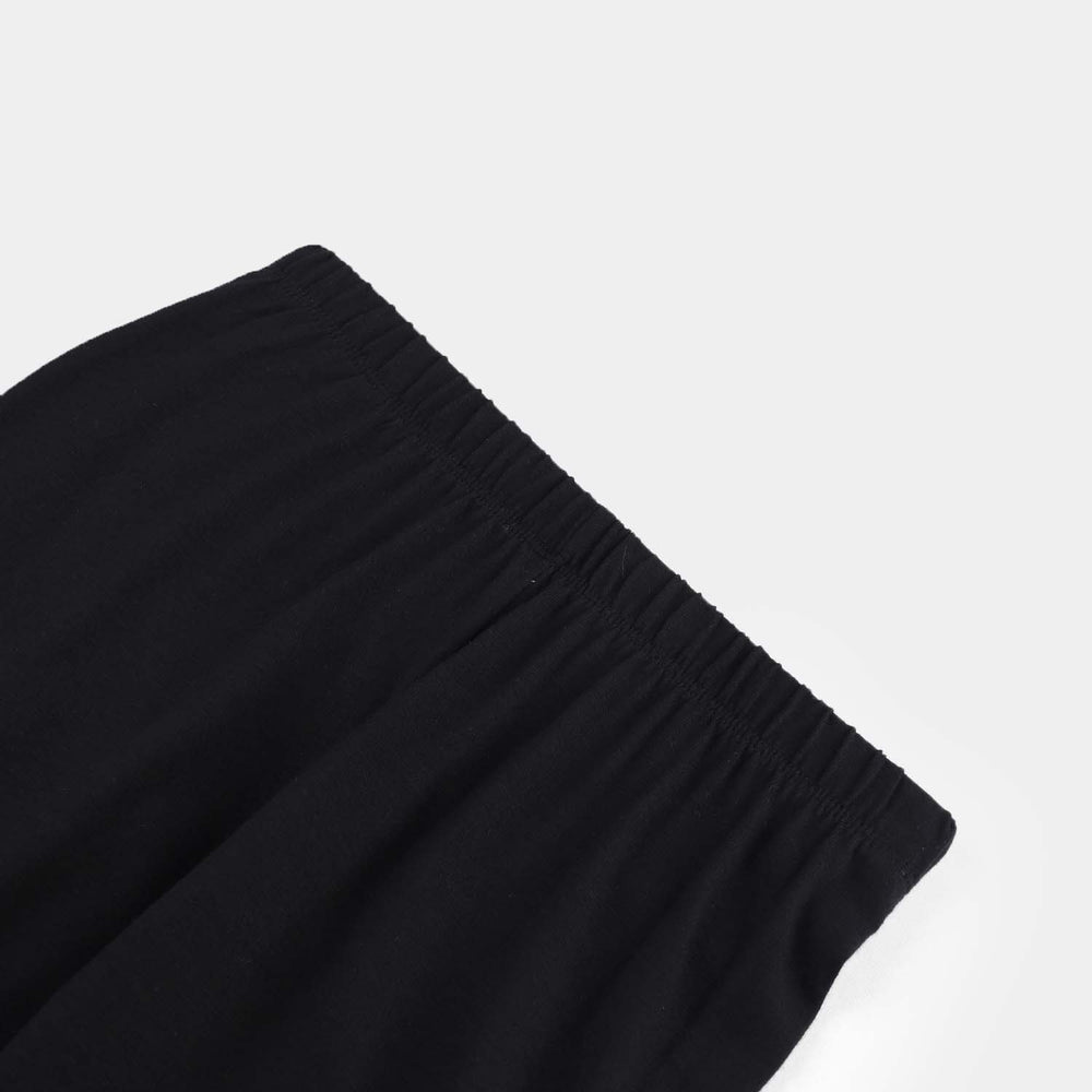 Girls Lycra Jersey Tights Basic - Black