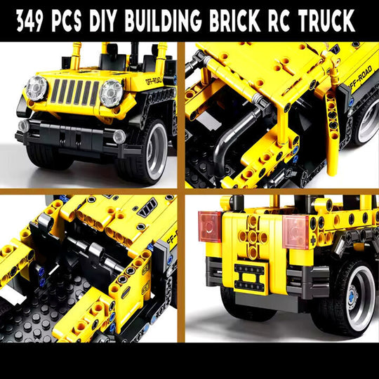 Racing Off-Road Remote Control Car Building Block Set