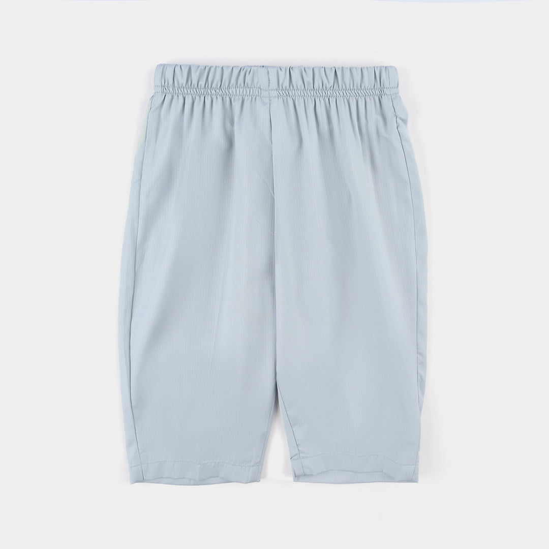 Infant Boys Poly Viscose Kurta Pajama - Sky Blue