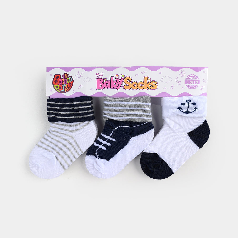 BABY SOCKS PACK OF 3 6-12 |M 51