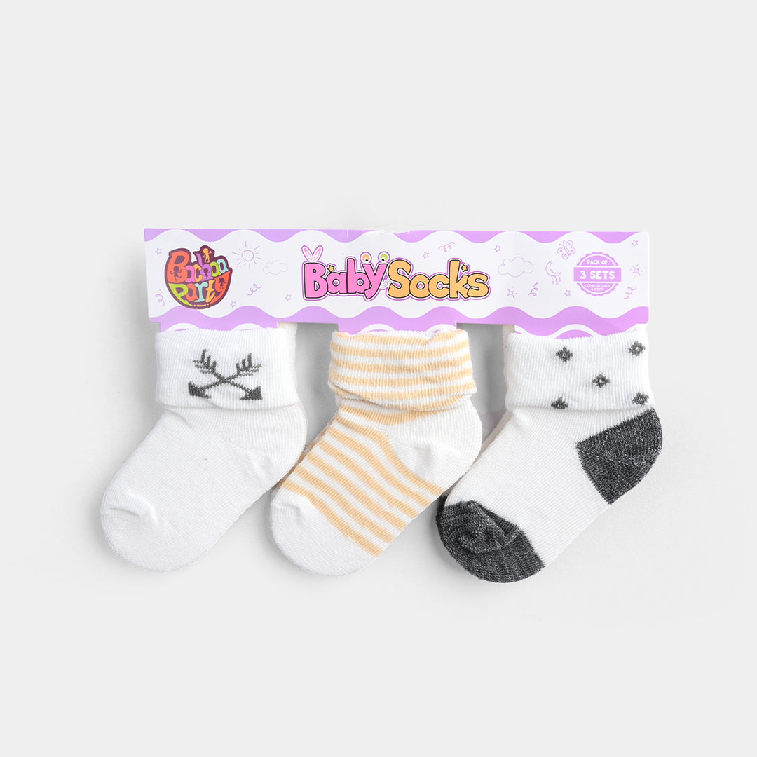 BABY SOCKS PACK OF 3 6-12 |M 62
