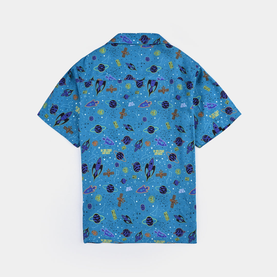 Boys Viscose Nightwear-Universe-Multi