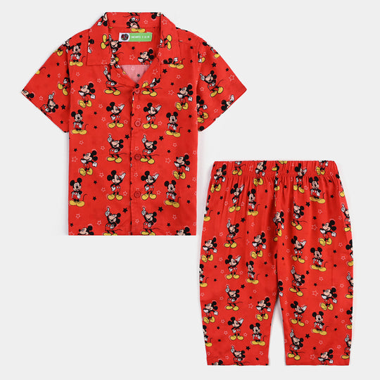 Infant Boys Viscose Nightwear-RED