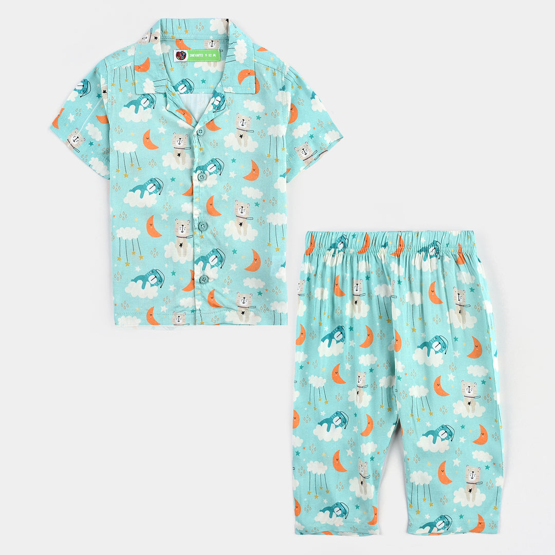 Infant Boys Viscose Nightwear-Dreaming-Multi