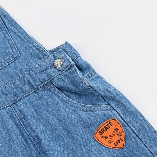 Boys Denim rigid Dangri Skate Life-LIGHT BLUE